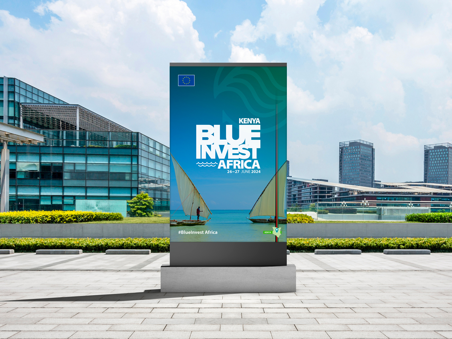 Billboard BlueInvest Africa Kenya Mockup